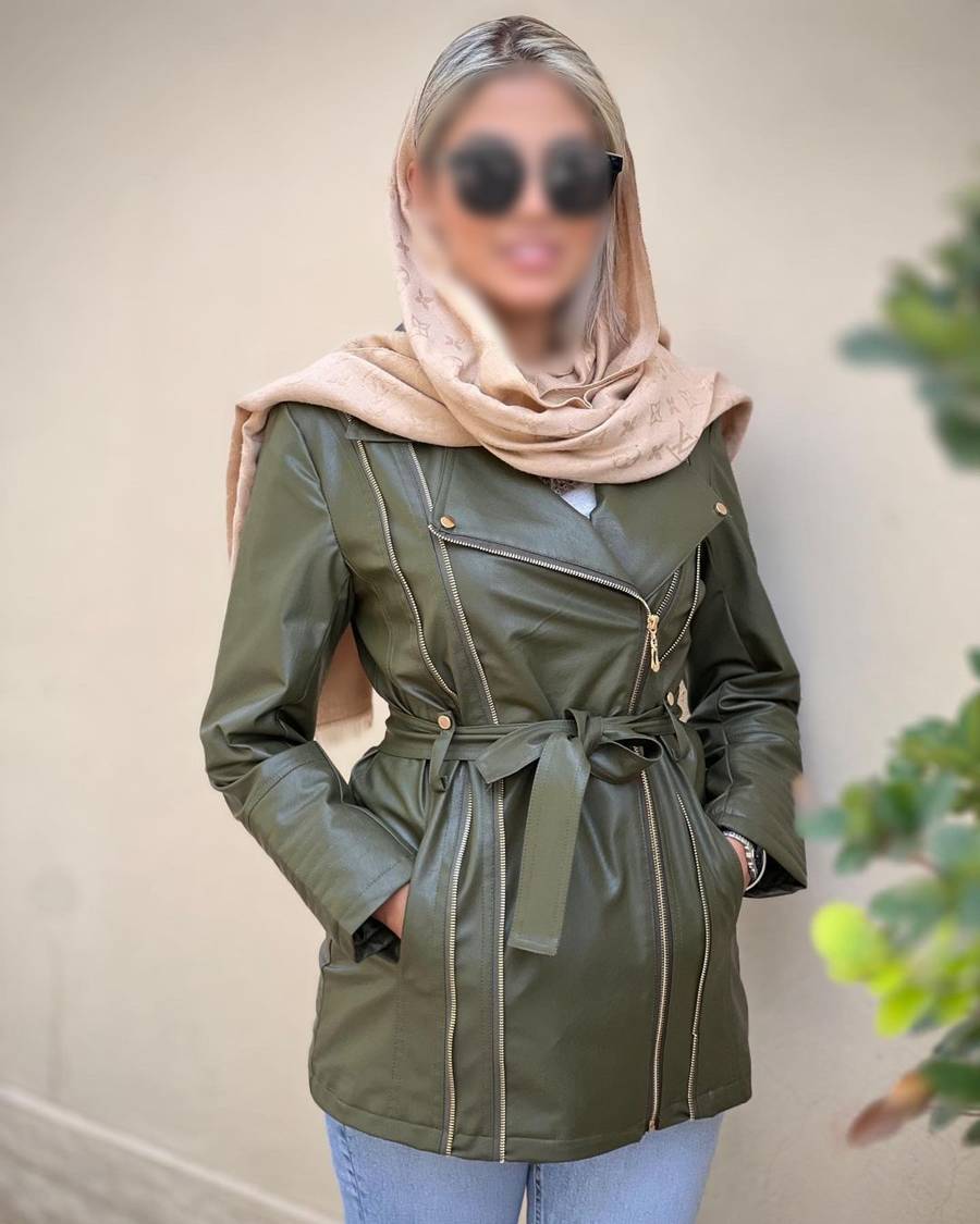 کت چرم دخترانه بلند 