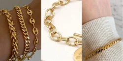 تصاویر مدل دستبند طلا زنانه؛ مدل های ظریف و ضخیم کار شده و شیک