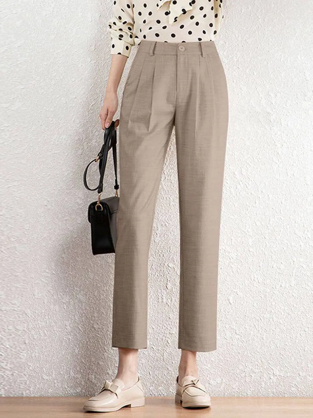 شلوار پارچه ای راسته گشاد 