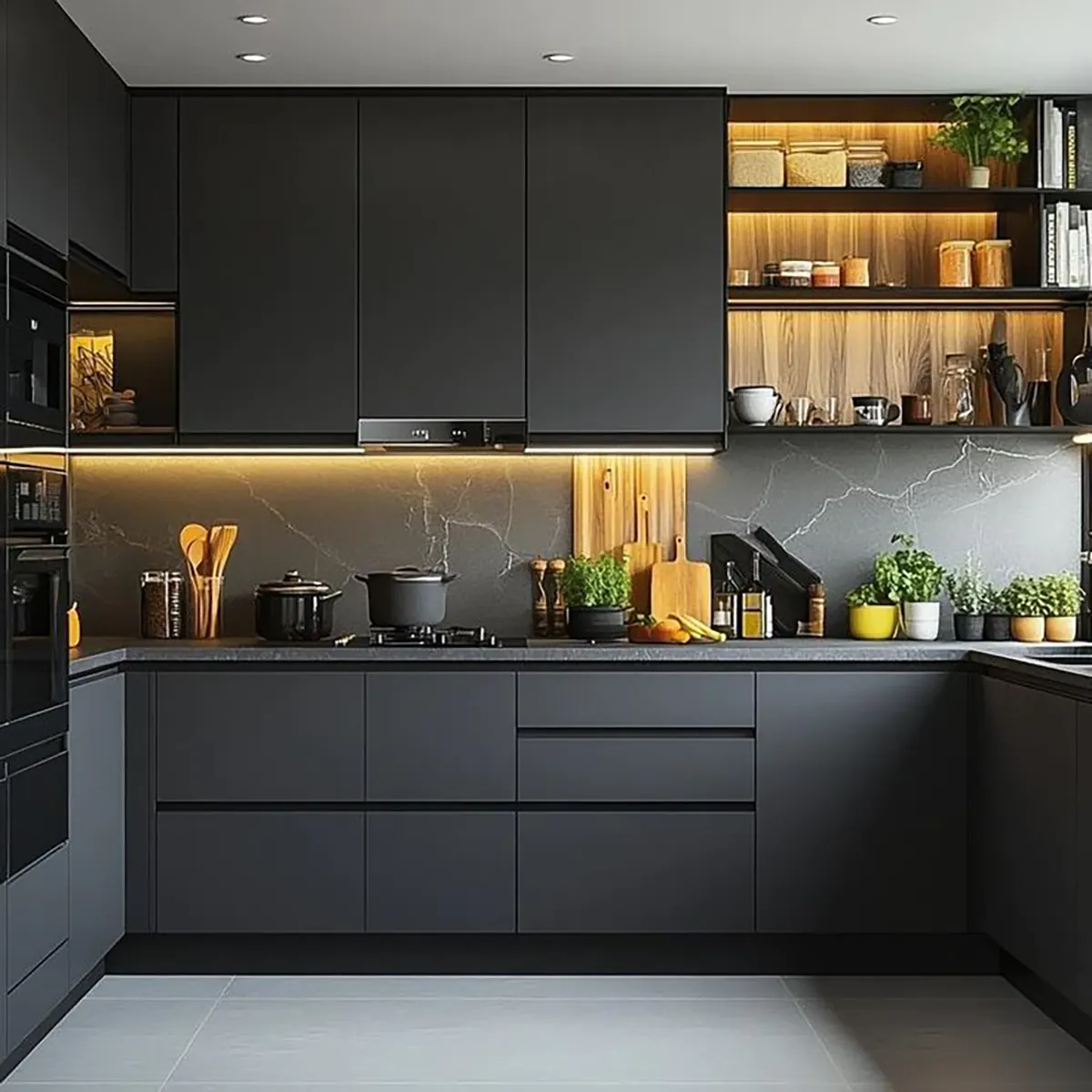 کابینت مشکی طوسی کابینت مشکی مدرن کابینت مشکی طلایی کابینت مشکی براق کابینت مشکی سفید کابینت مشکی مات مدرن کابینت مشکی و چوب کابینت مشکی مات با چوب