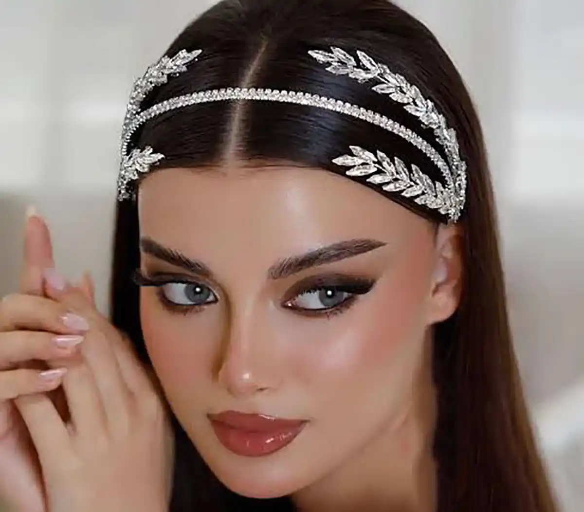 ریسه مو مرواریدی لمه مو آموزش ریسه کریستالی خرید ریسه عروس موی اضافه قیمت تاج عروس