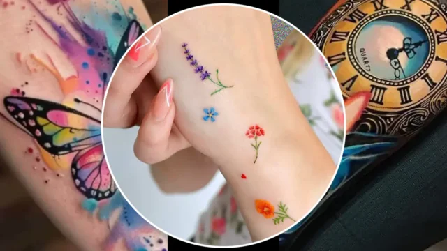 مدل تاتو رنگی | ترکیب ظرافت و جسارت با رنگ‌هایی که موندگار می‌شن!