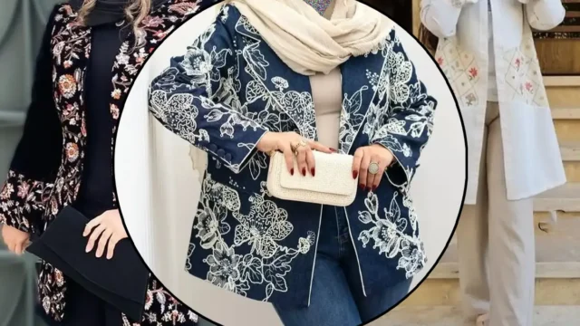 مانتو سوزن دوزی شیک با طرح سنتی | انتخابی متفاوت برای خانوم‌های خاص!