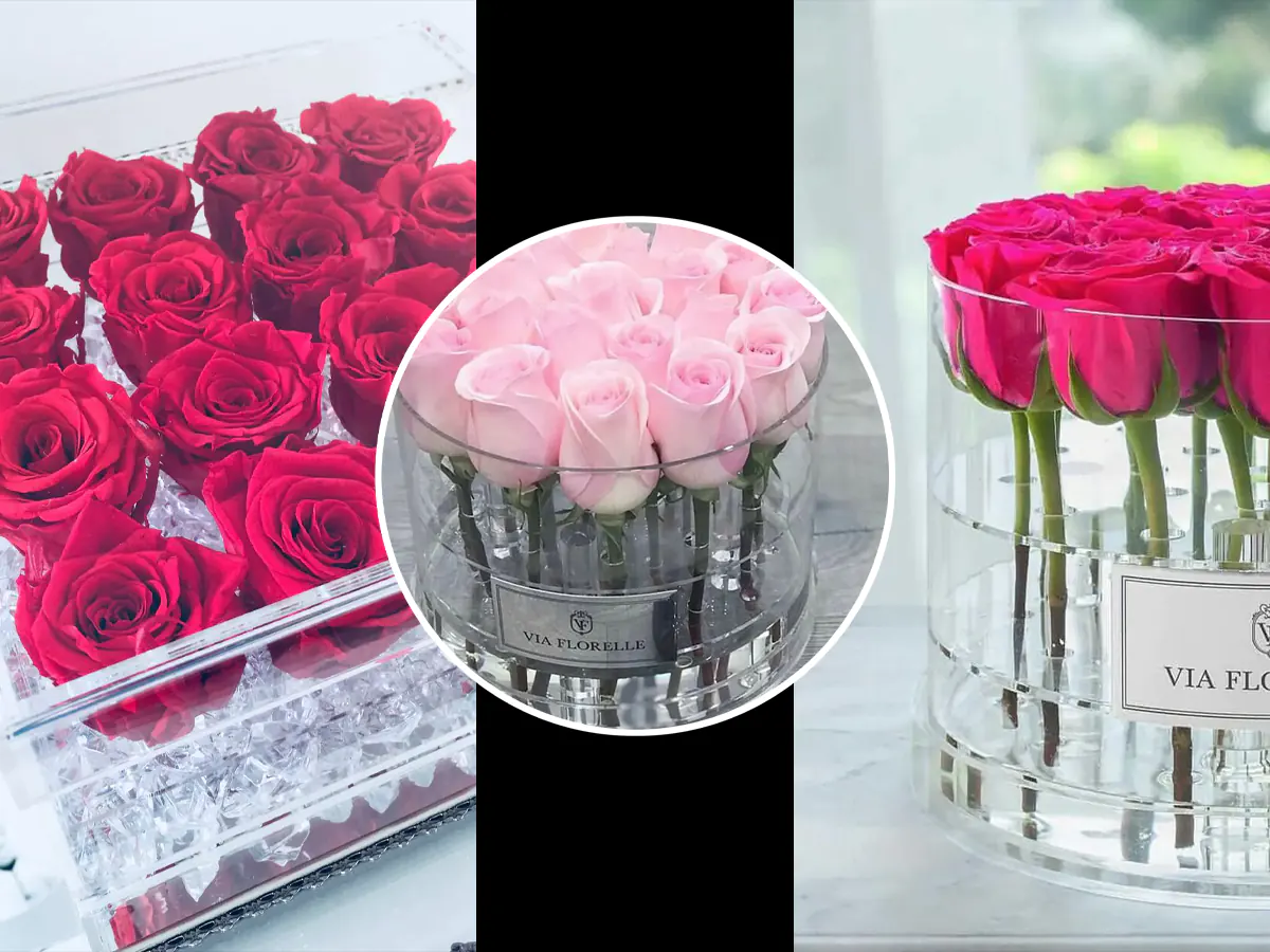 گل شیشه ای طبیعی 