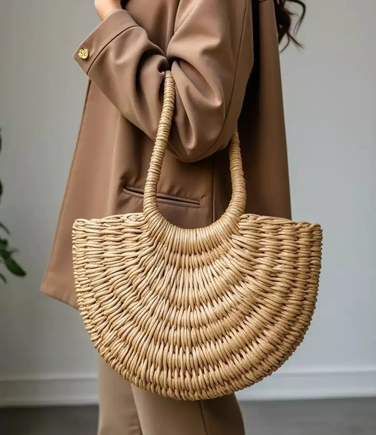 کیف حصیری ساحلی