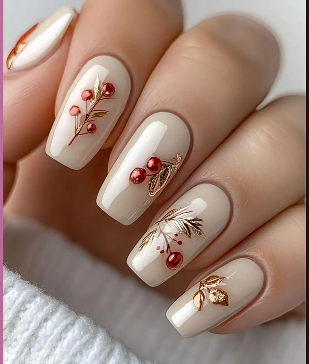 طرح ناخن پاییزی ۱۴۰۴