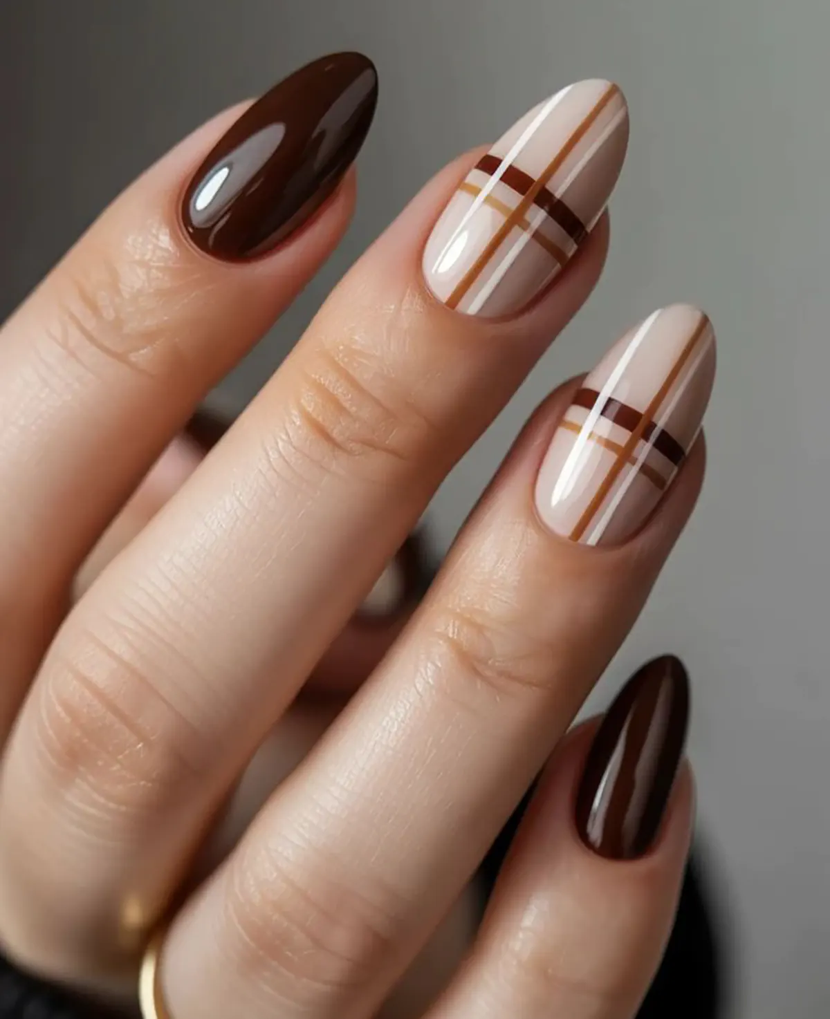 طرح ناخن پاییزی دخترانه