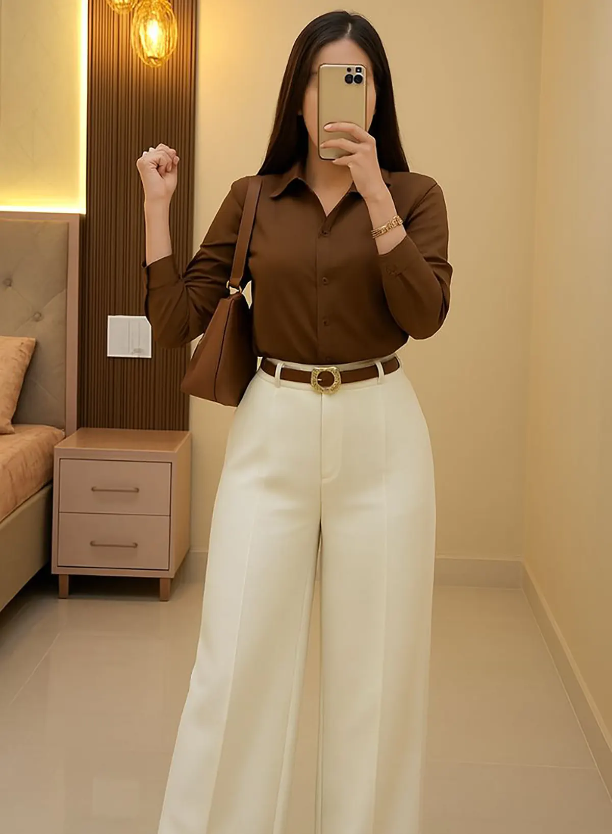 شلوار بگ پارچه ای مجلسی