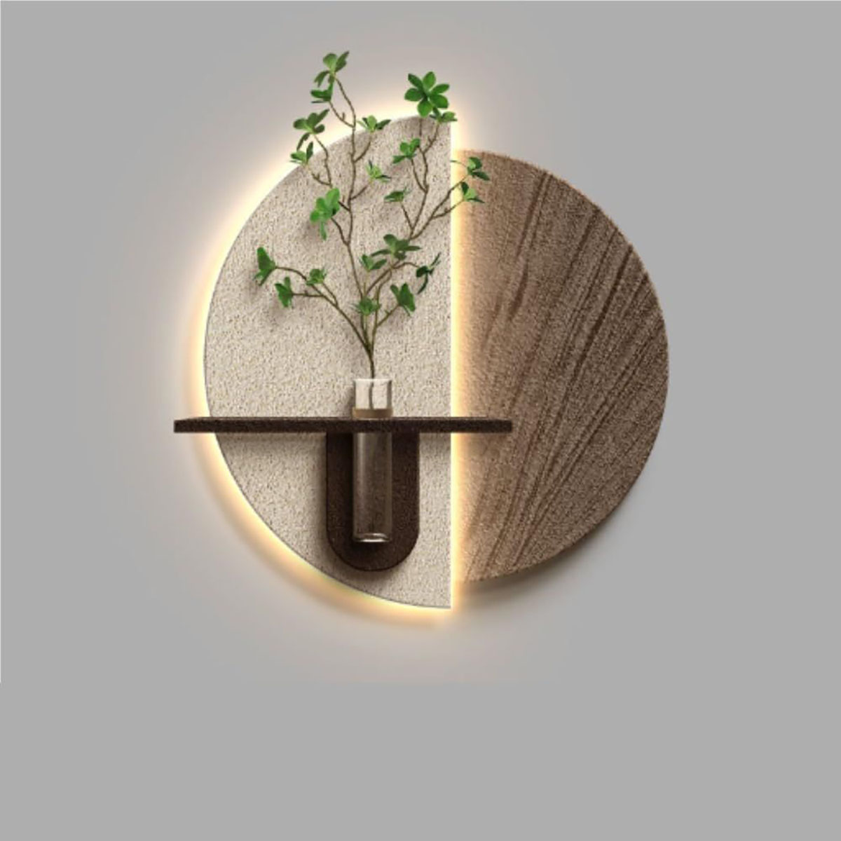 عکس گلدان شیشه ای دیواری