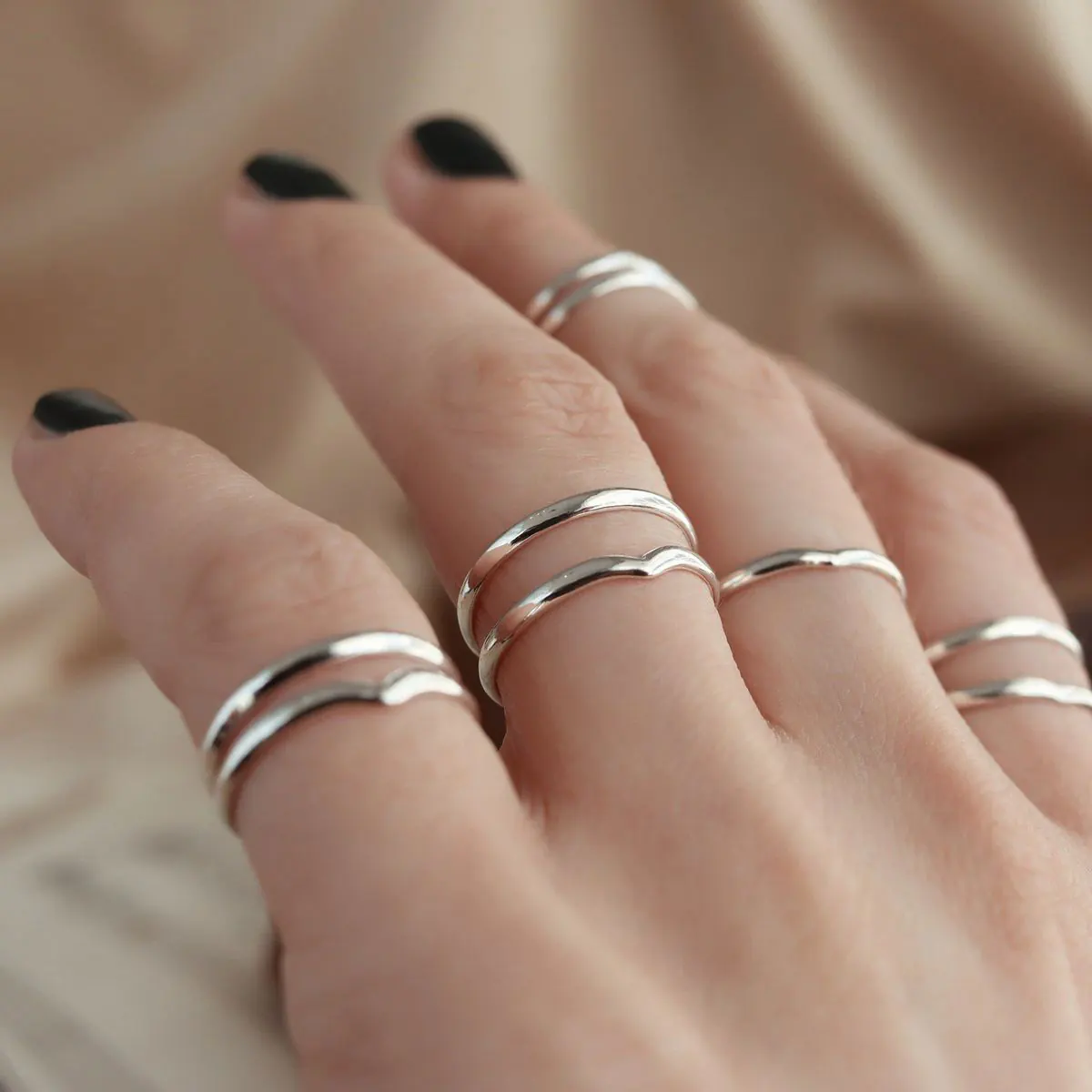 حلقه نقره زنانه

