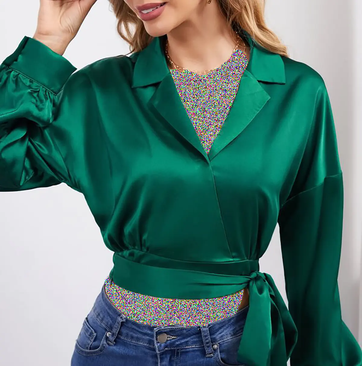 شومیز گره ای مجلسی
