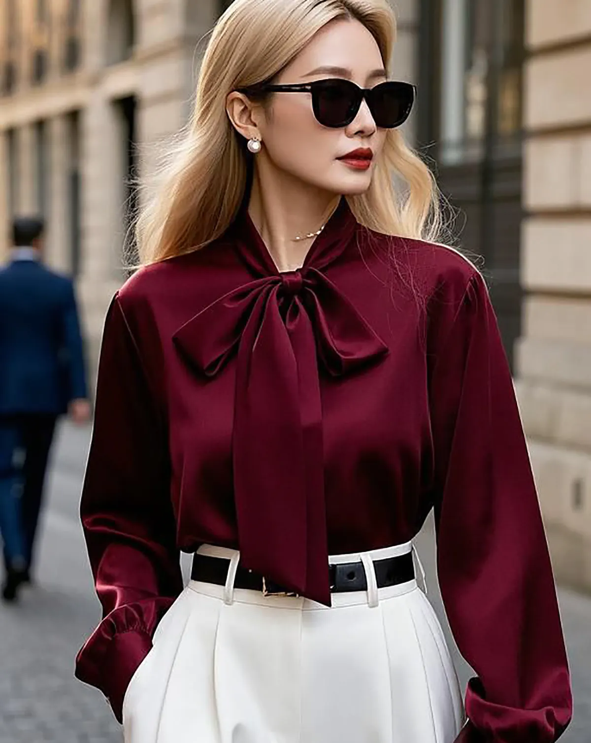 شومیز گره ای مجلسی
