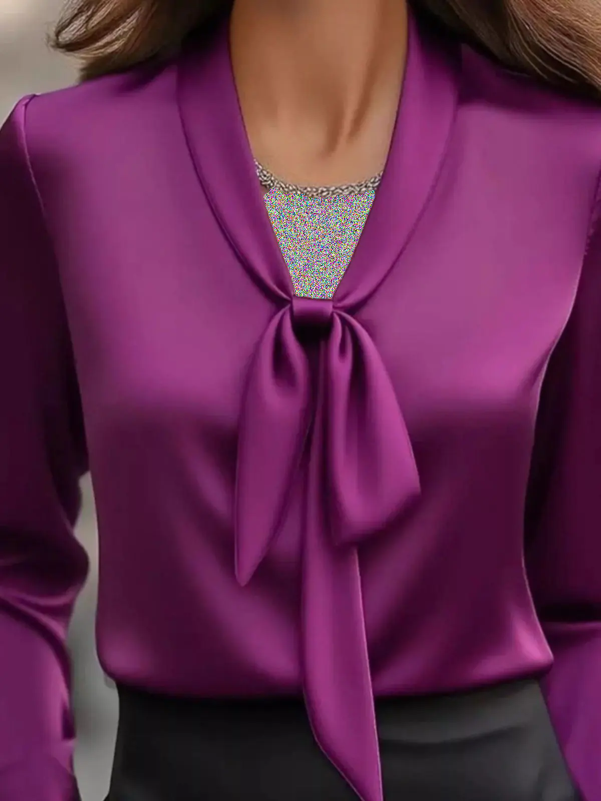 شومیز گره ای حریر
