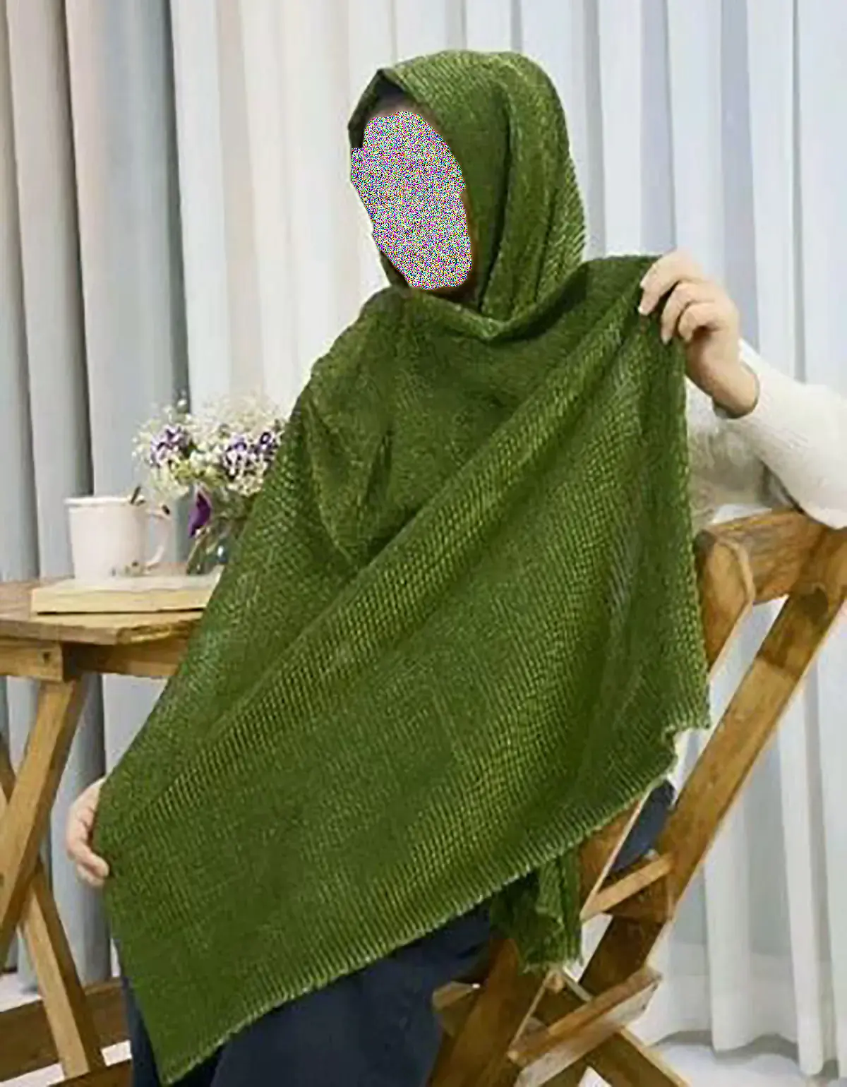 شال سبز مردانه