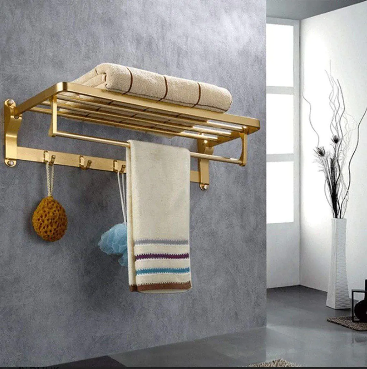 آویز حوله حمام چسبی