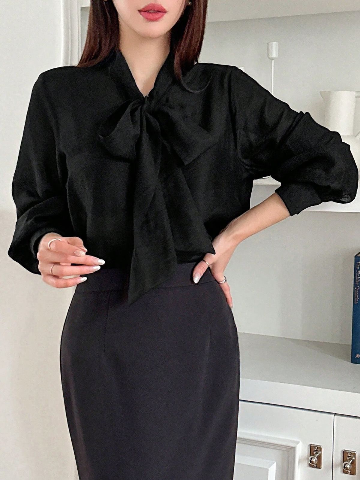 شومیز مشکی ساده
