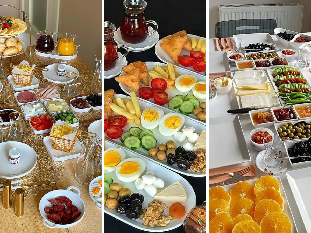 میز صبحانه مهمانی