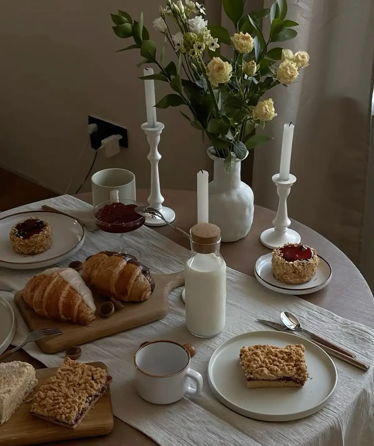 عکس میز صبحانه لاکچری

