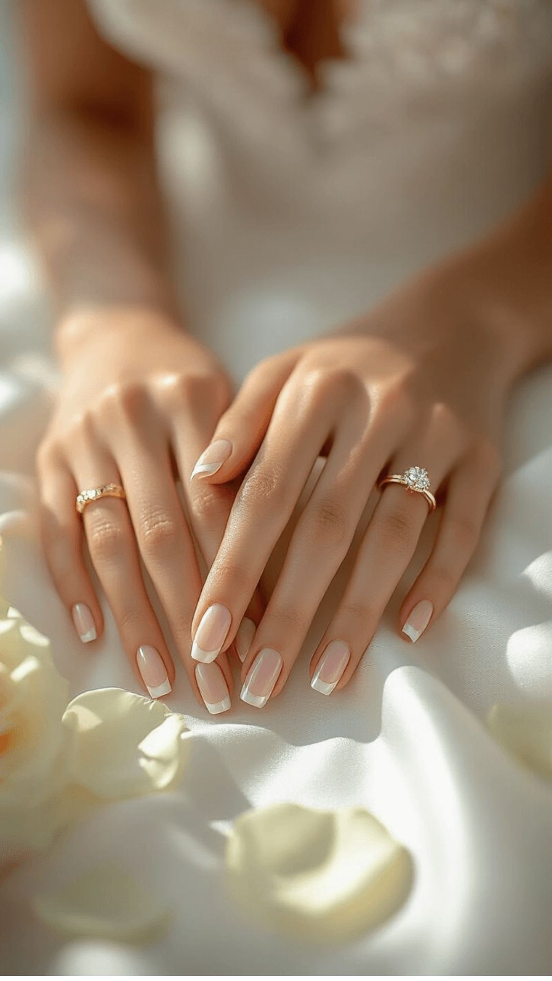 طراحی ناخن برای عروس ساده و شیک
