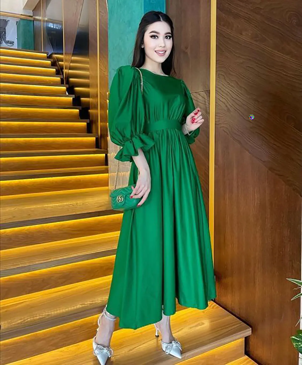 لباس مجلسی سبز روشن
