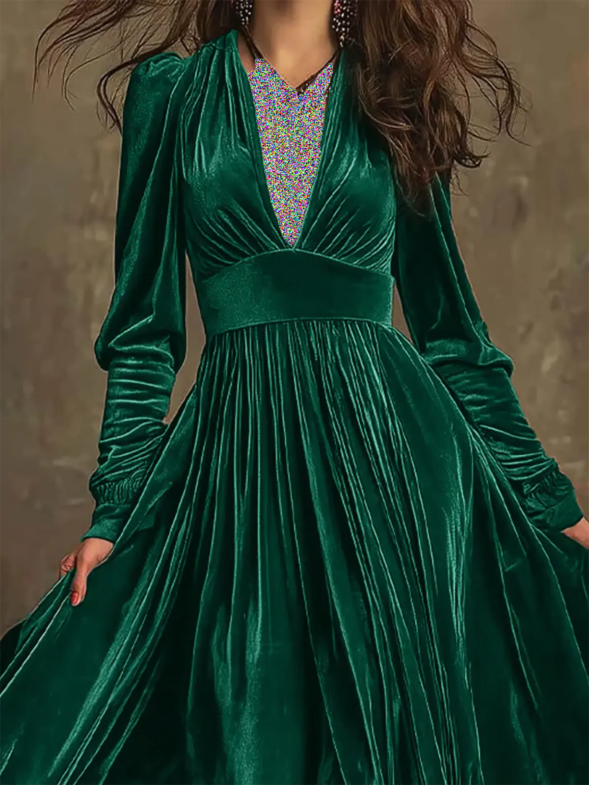 لباس مجلسی سبز کوتاه دخترانه

