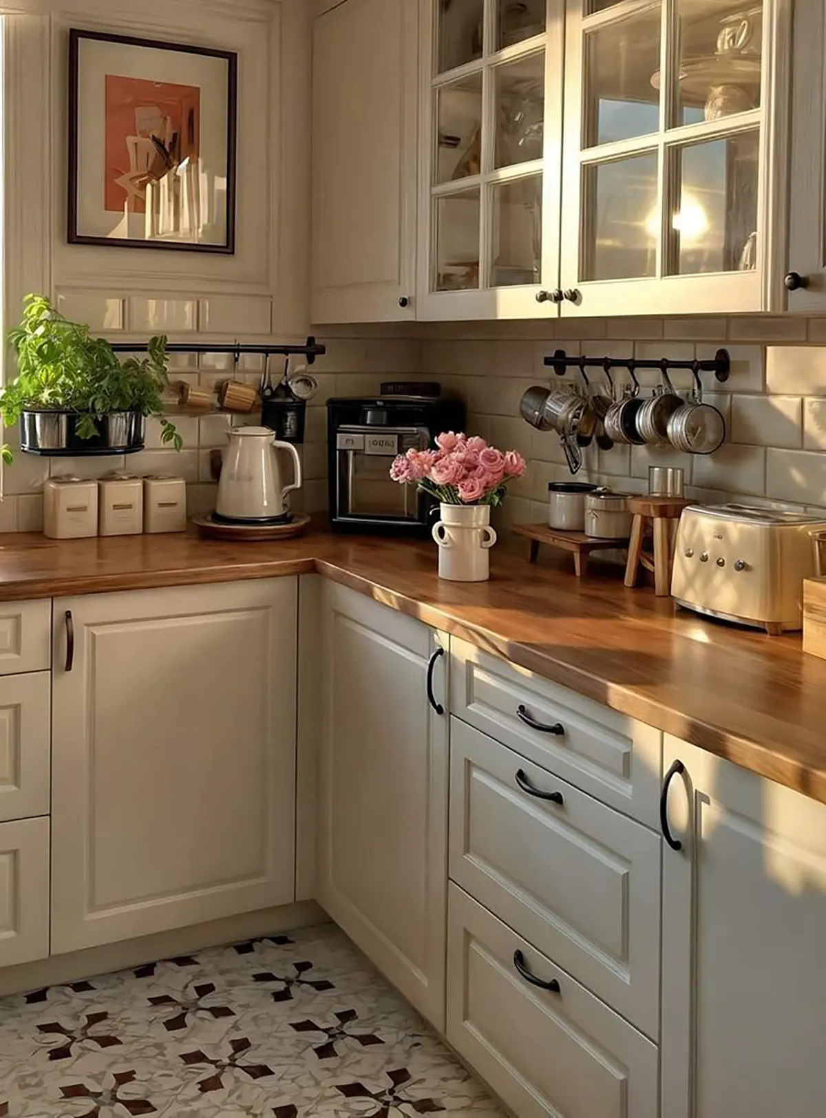 چیدمان پاسماوری روی کابینت 