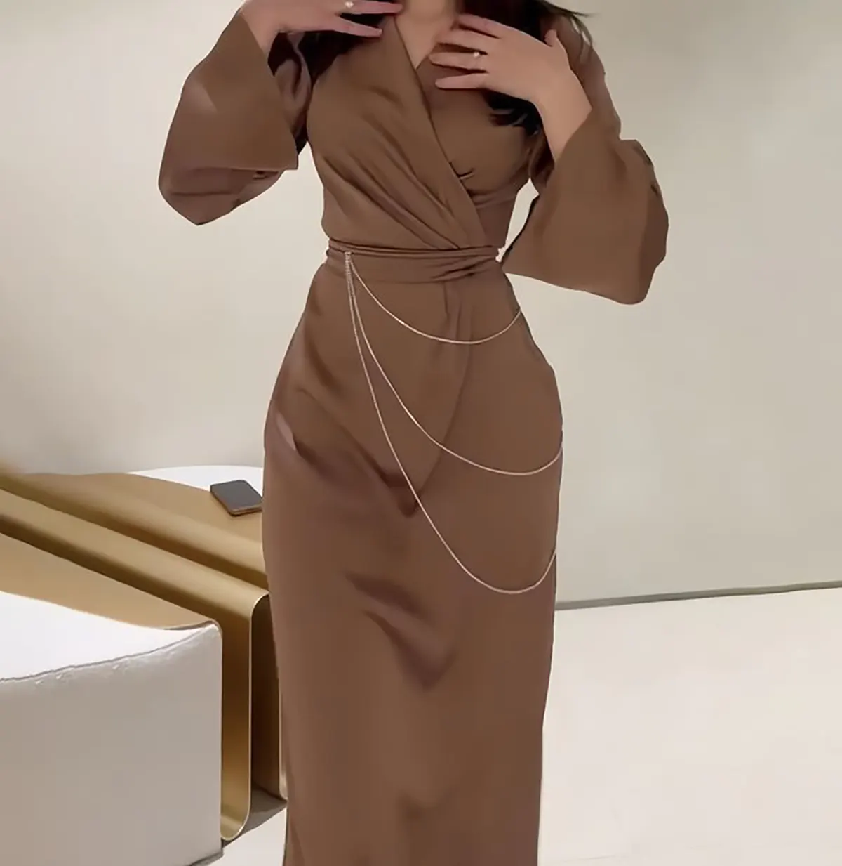 مدل لباس مجلسی ساده و شیک زنانه بلند