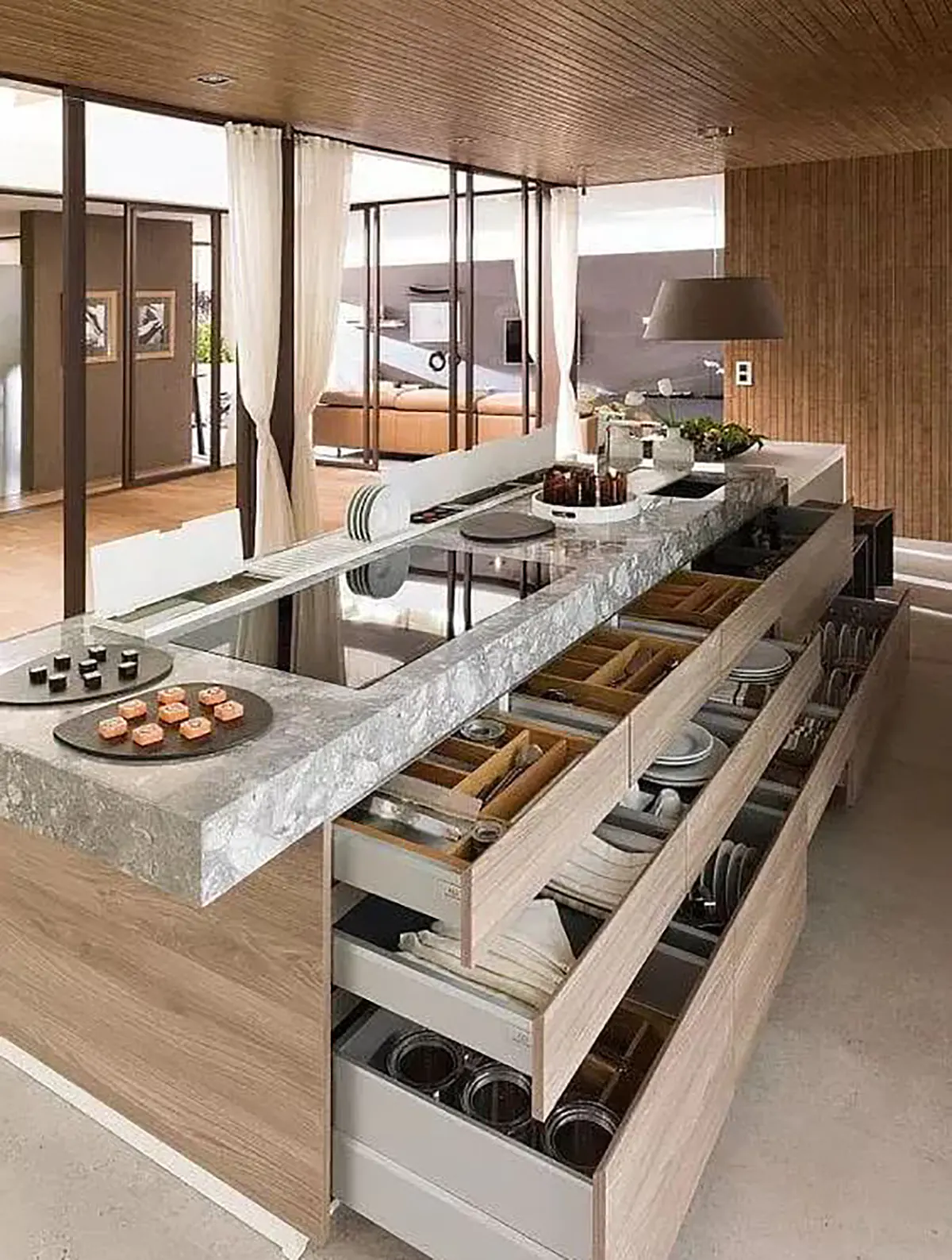 تزیین روی اپن آشپزخانه های قدیمی