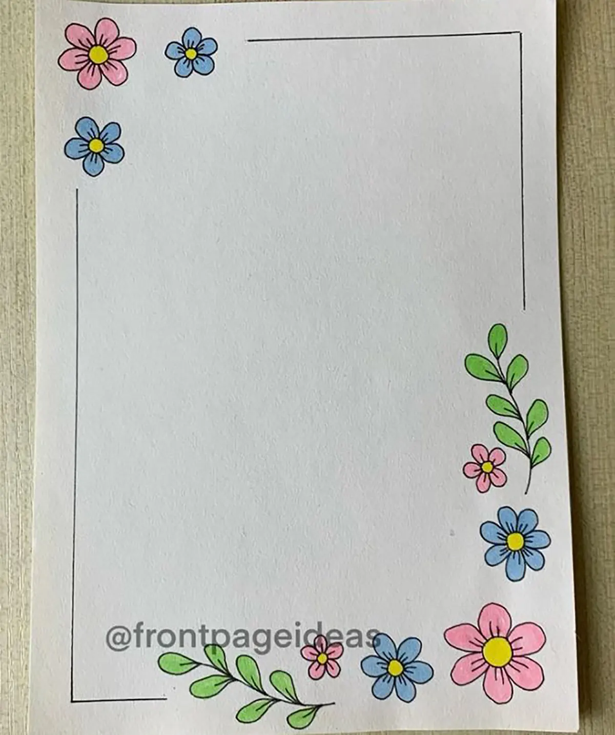 نقاشی حاشیه دفتر مشق جدید آسان پسرانه