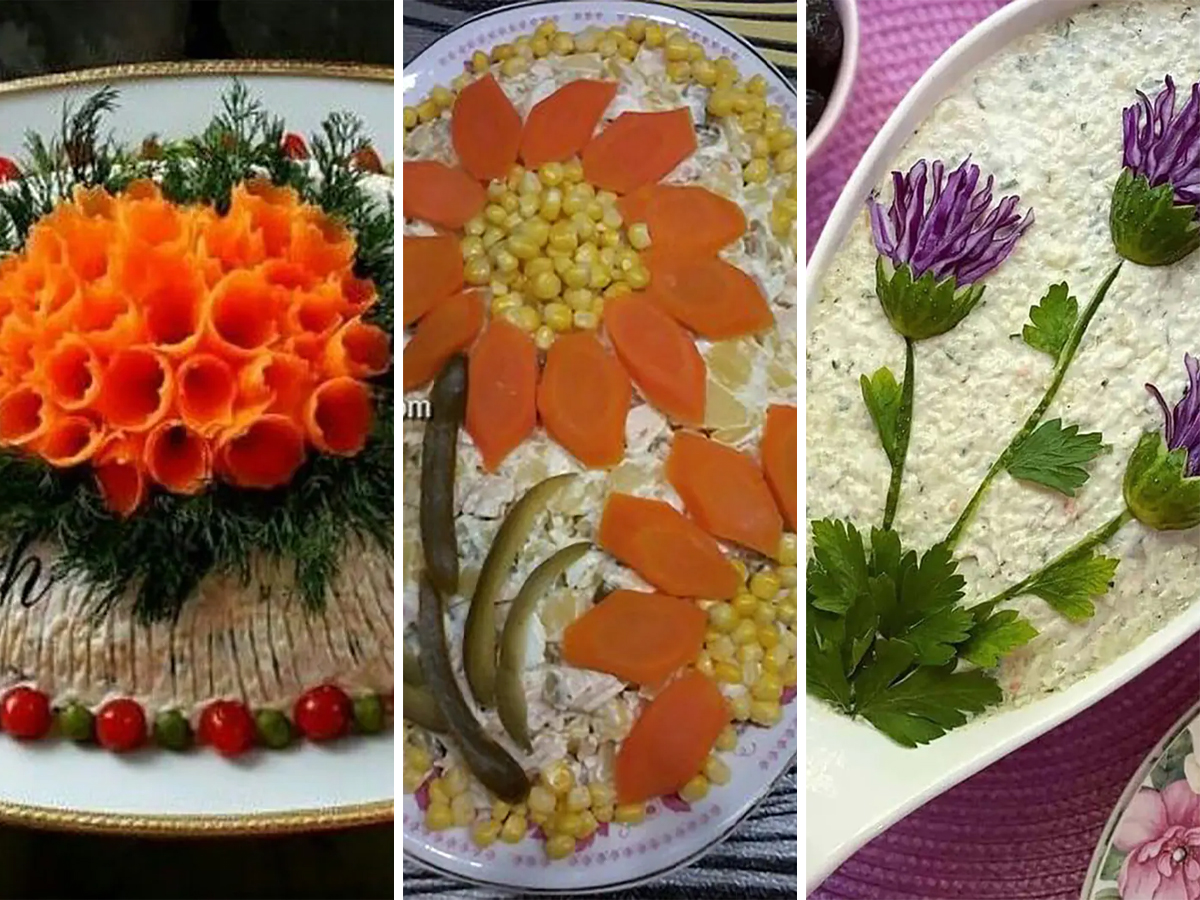 طرز تهیه سالاد الویه با مرغ و هویج