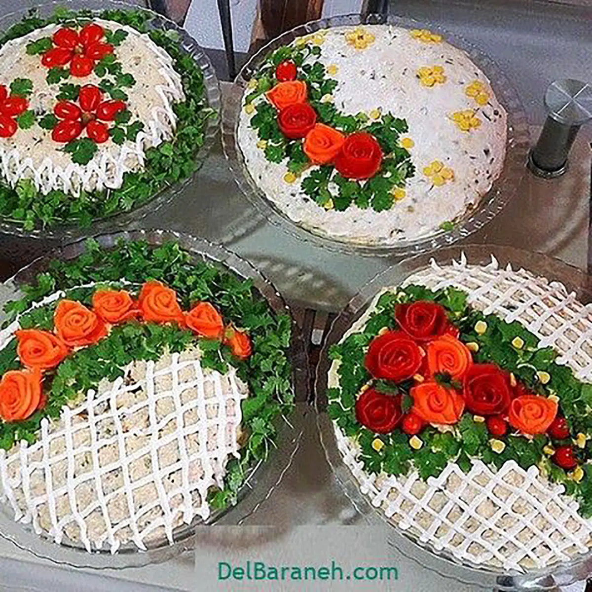 طرز تهیه سالاد الویه با مرغ برای 4 نفر
