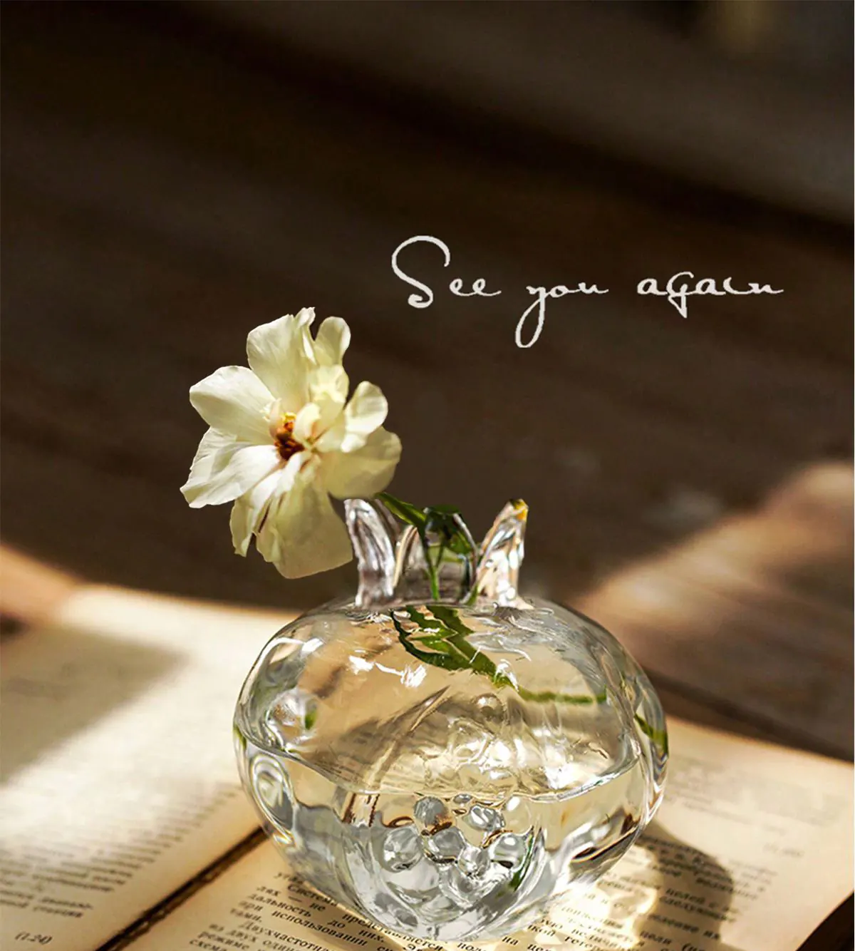 گلدان شیشه ای رومیزی