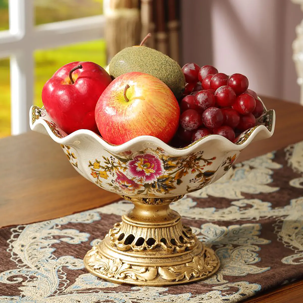 ظرف میوه خوری سرامیکی سفید
