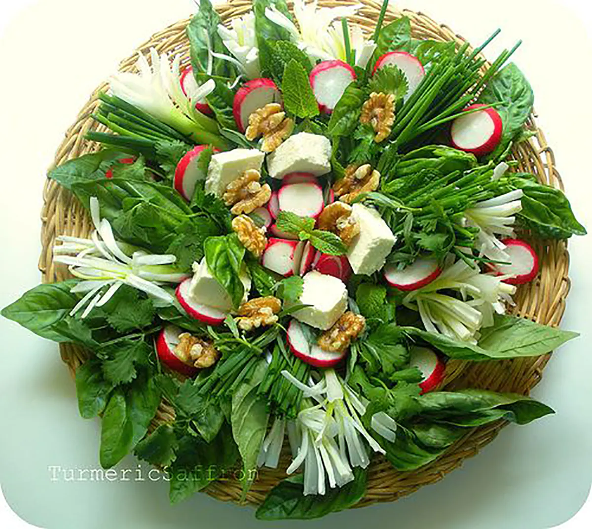 تزیین سبزی خوردن ساده