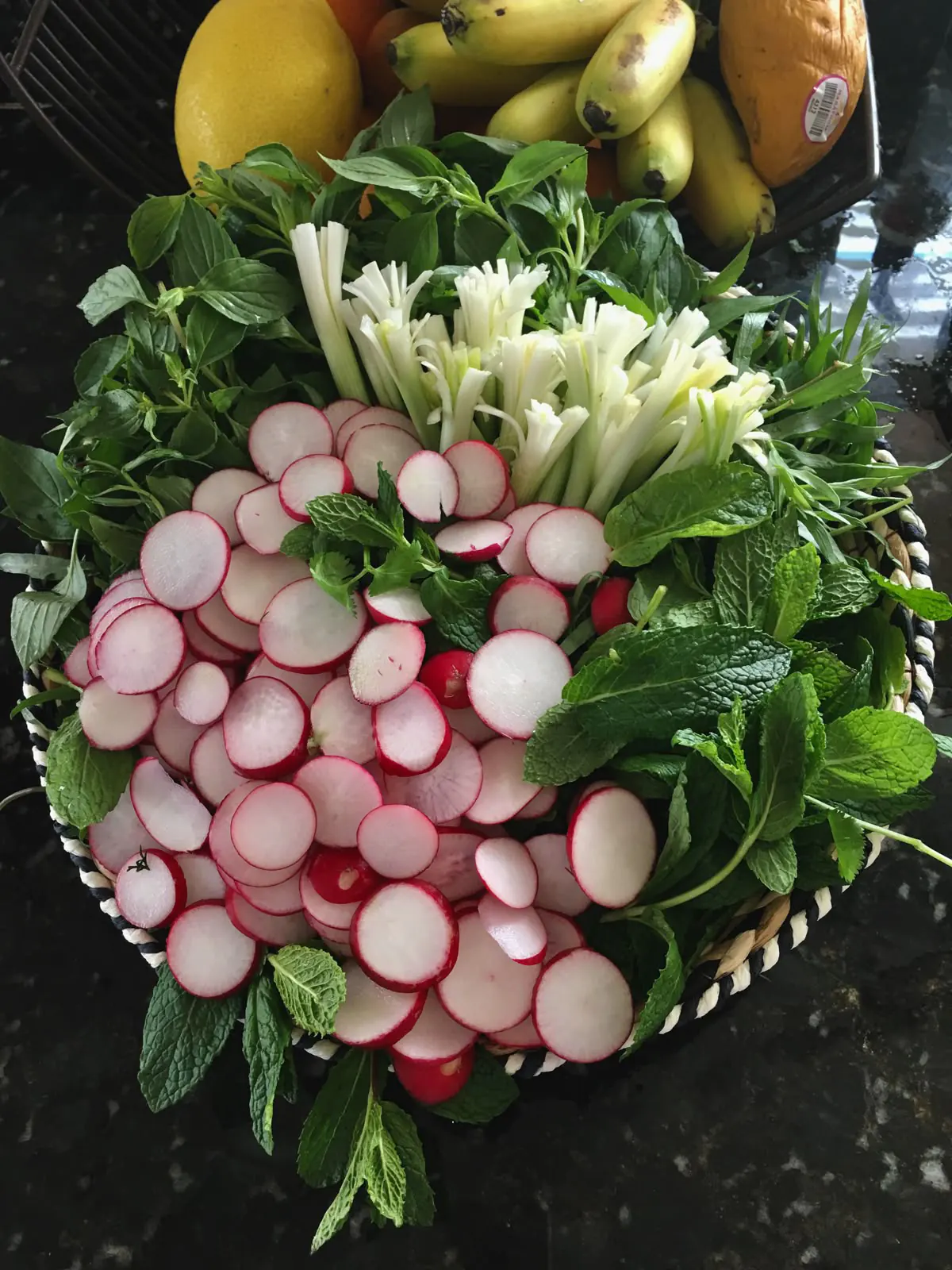 تزیین سبزی خوردن ساده