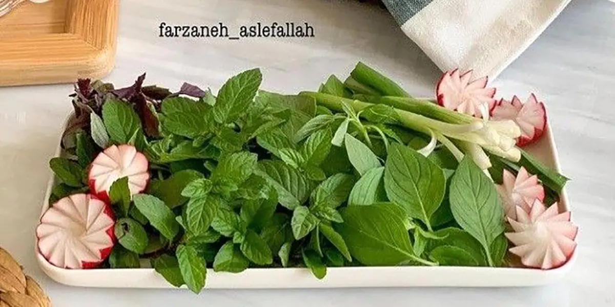 تزیین سبزی خوردن برای عروس