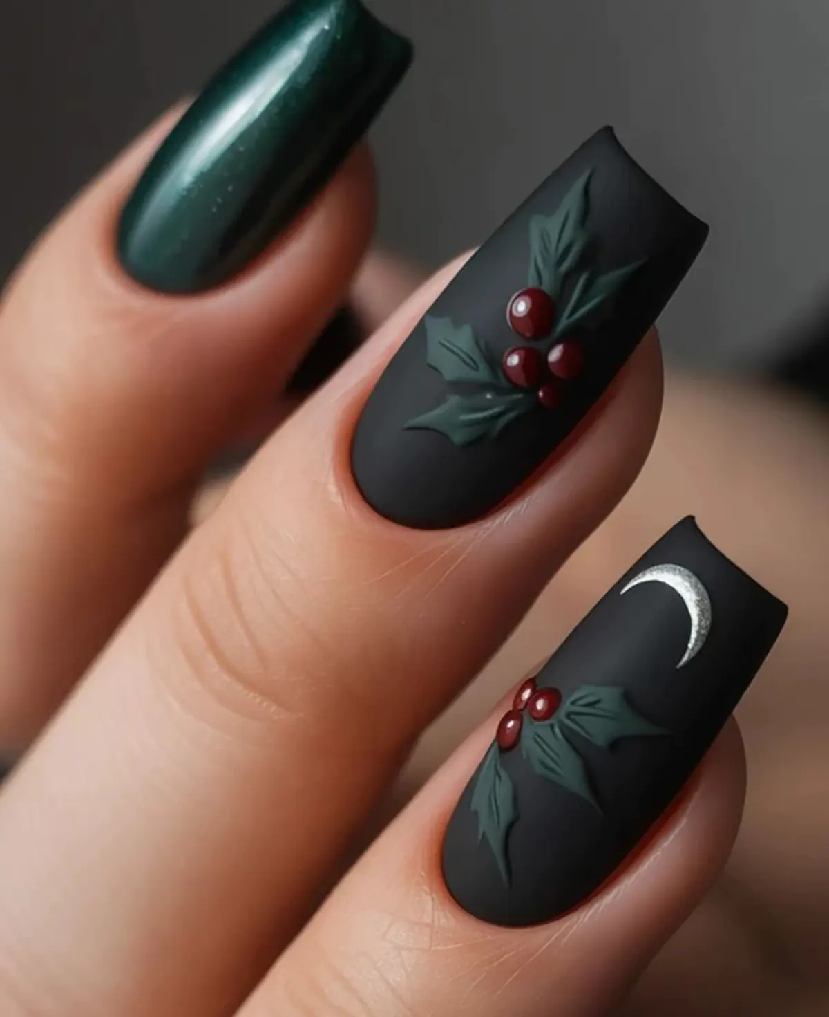 طرح ناخن زمستانی بچه گانه
