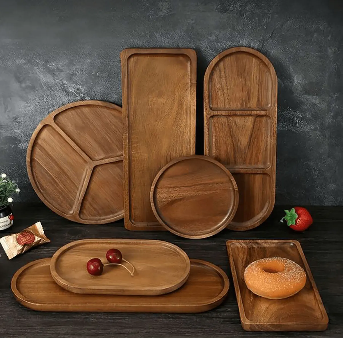 ظروف پذیرایی چوبی پایه دار دیجی کالا
