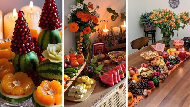 دیزاین میوه شب یلدا | میز یلدایی که همه دوست دارن