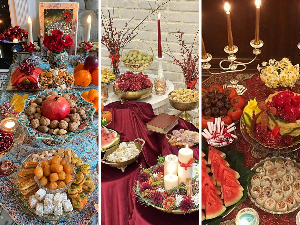 سفره شب یلدا ساده و شیک