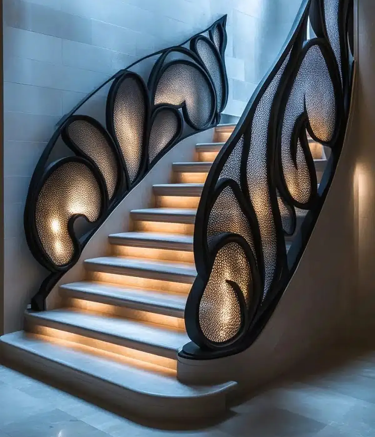 نرده راه پله مدرن
