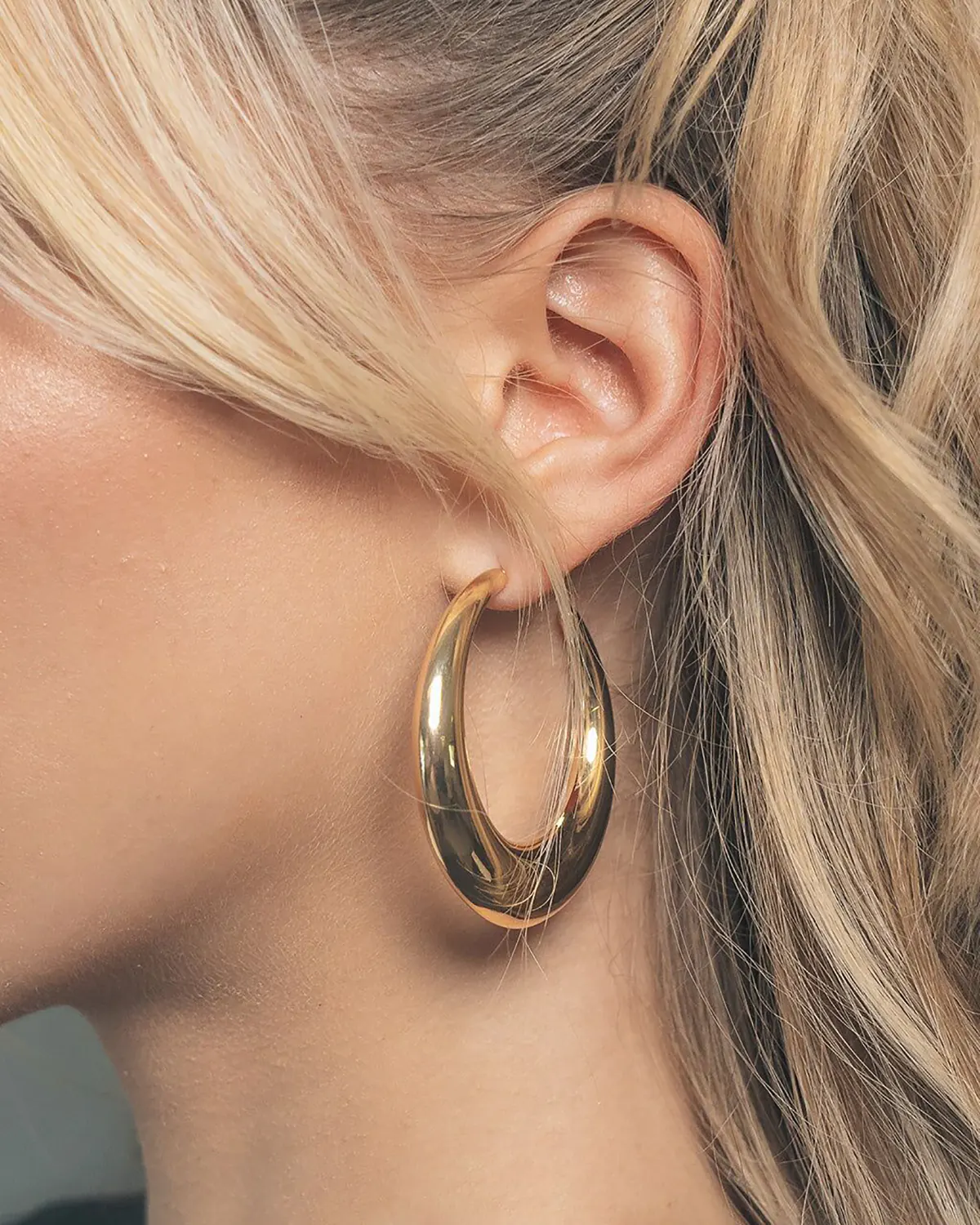 گوشواره حلقه ای طلا
