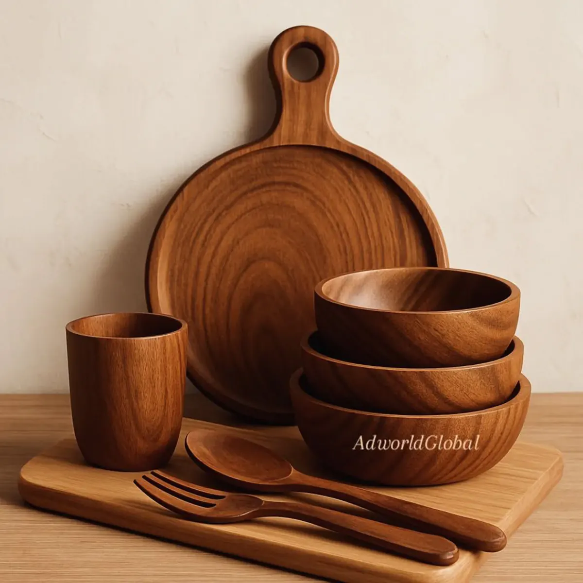 سینی اردو خوری چوبی
