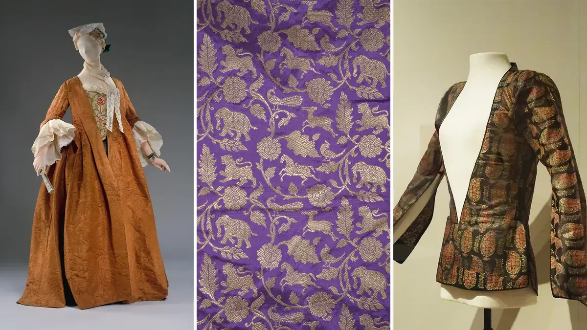 کلاژ سه رنگ از مانتو و پارچه‌های ژاکارد در استایل‌های متفاوت